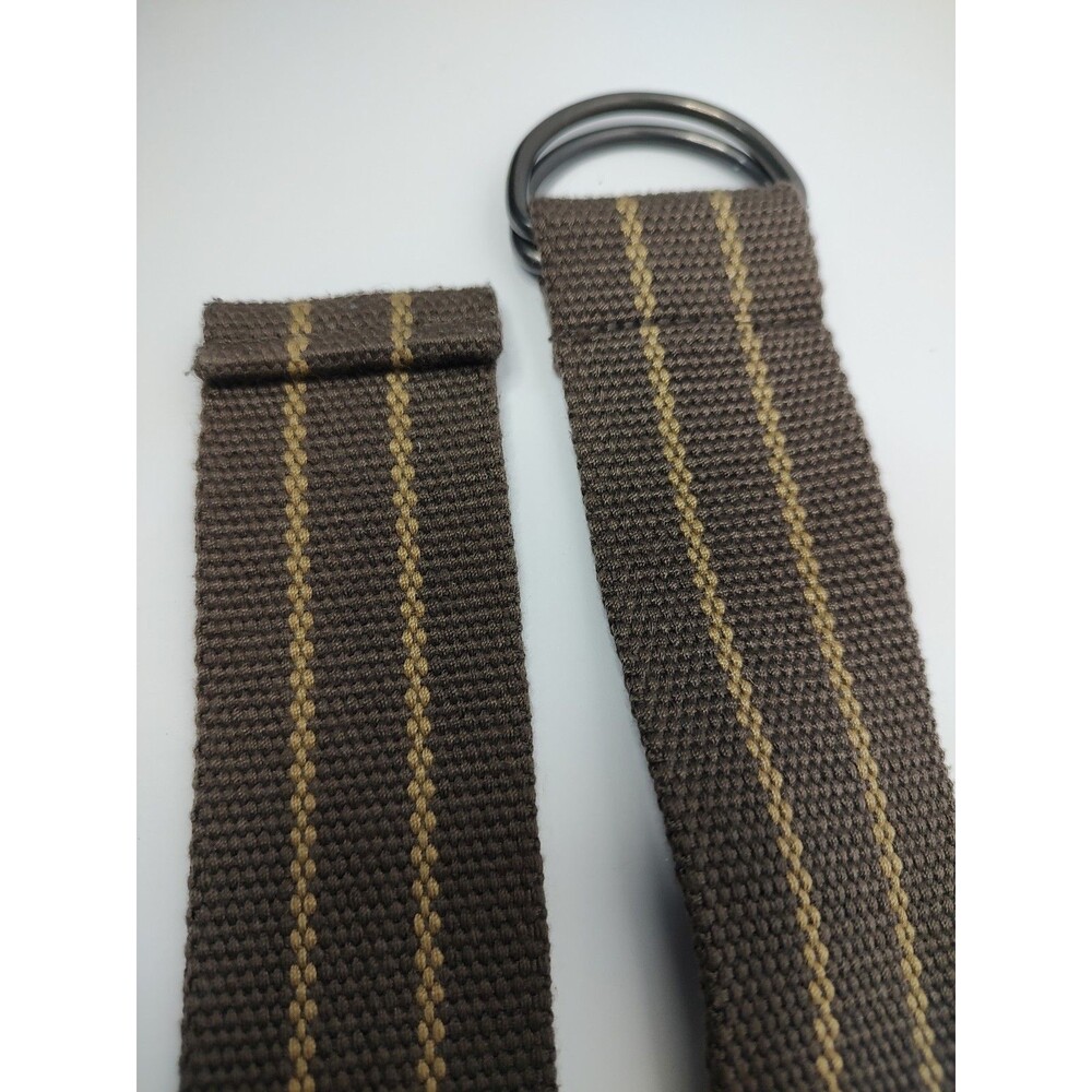 Canvas Web D Ring Belt Gunmetal Buckle Military Style for men & women 42" Long